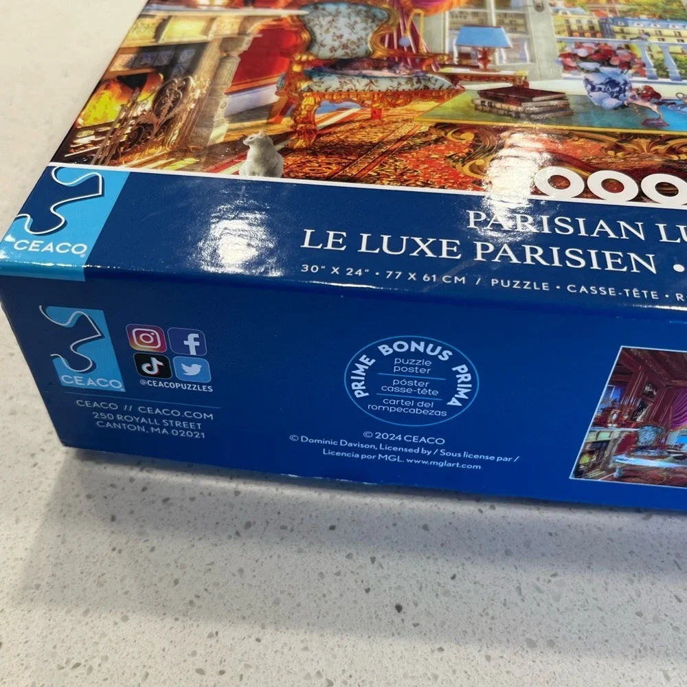 Parisian Luxury 1000-Piece Puzzle - Blue